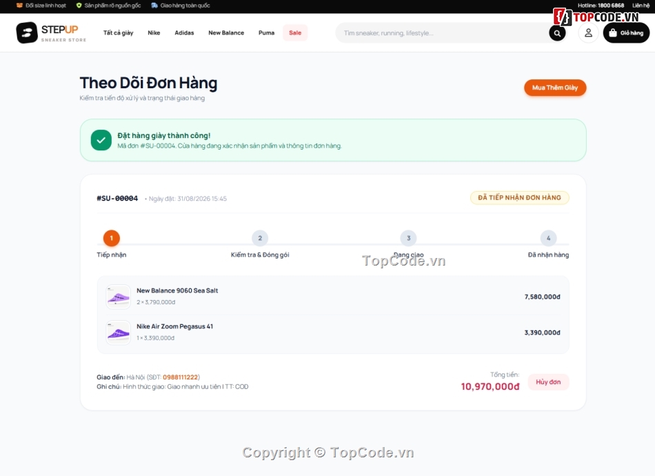 Web bán giày  MVC,Website bán hàng trực tuyến,bán